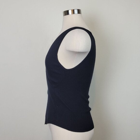 RD Style Black Sleeveless Wrap Lightweight Sweater Size Medium - Picture 5 of 9